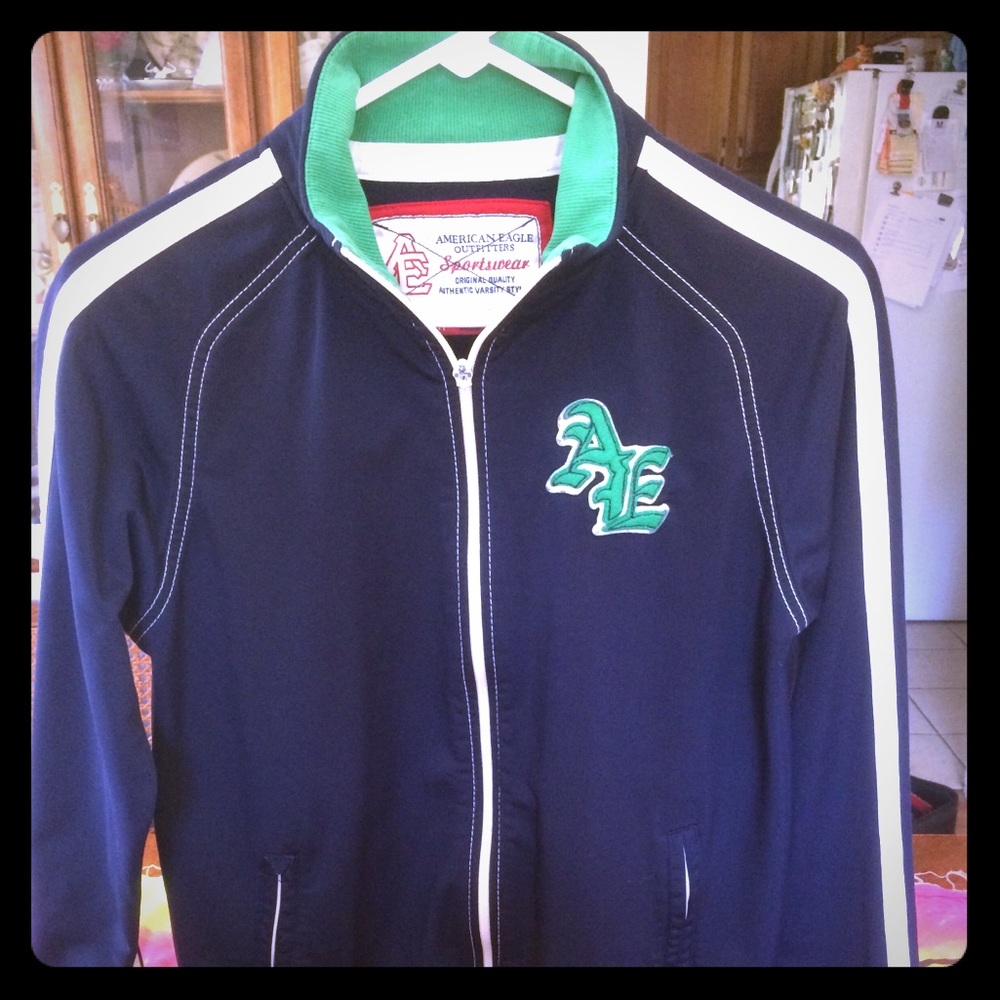 American eagle zip up track jacket